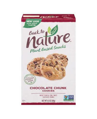 Back To Nature Chocolate Chunk Cookies - Case of 6 - 9.5 oz.