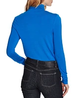 Court & Rowe Women's Long Sleeve Modal Jersey Turtleneck Top