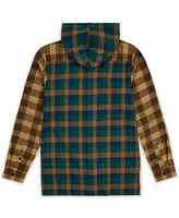 Reason Men's World Is Yours Hooded Flannel Shirt