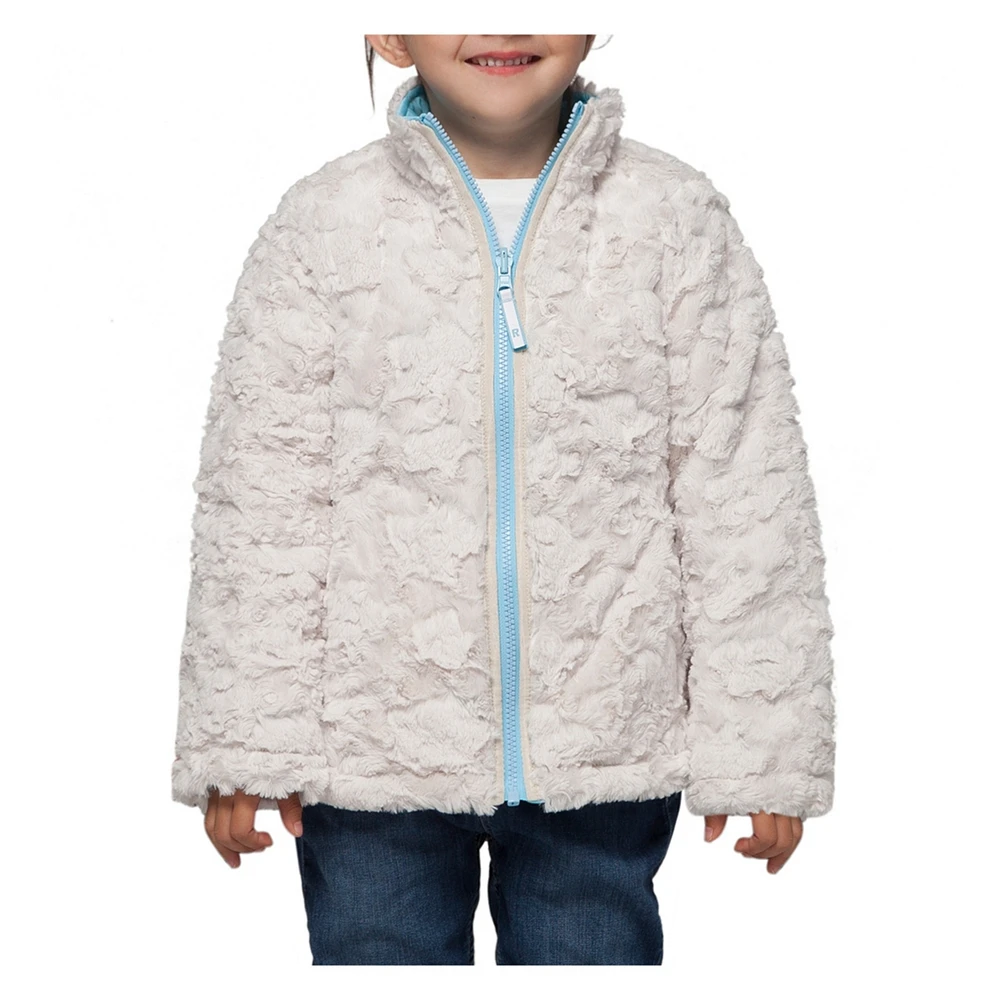 Rokka&Rolla Girls Reversible Sherpa Fleece Puffer Jacket