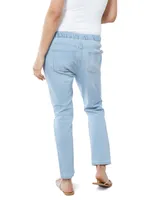 Women's Maternity Drawstring Boyfriend Jean