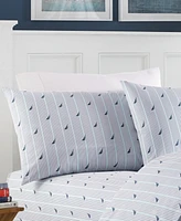 Nautica Audley Cotton Percale -Piece Sheet Set