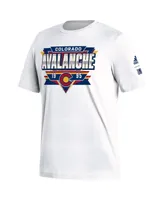 Men's adidas White Colorado Avalanche Reverse Retro 2.0 Fresh Playmaker T-shirt