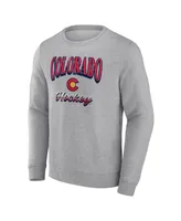 Men's Fanatics Heather Gray Colorado Avalanche Special Edition 2.0 Pullover Sweatshirt