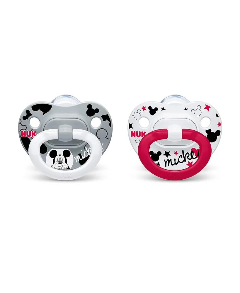 Nuk Baby Disney Mickey Mouse Orthodontic Pacifiers, 2 Pack