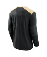 Men's Fanatics Black, Gold Vegas Golden Knights Special Edition 2.0 Long Sleeve Lace-Up T-shirt