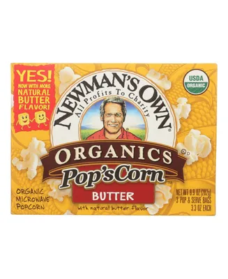 Newman's Own Organics Butter - Popcorn - Case of 12