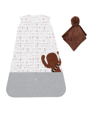 Lambs & Ivy Star Wars Chewbacca Wearable Blanket & Lovey Baby Gift Set - 2pc