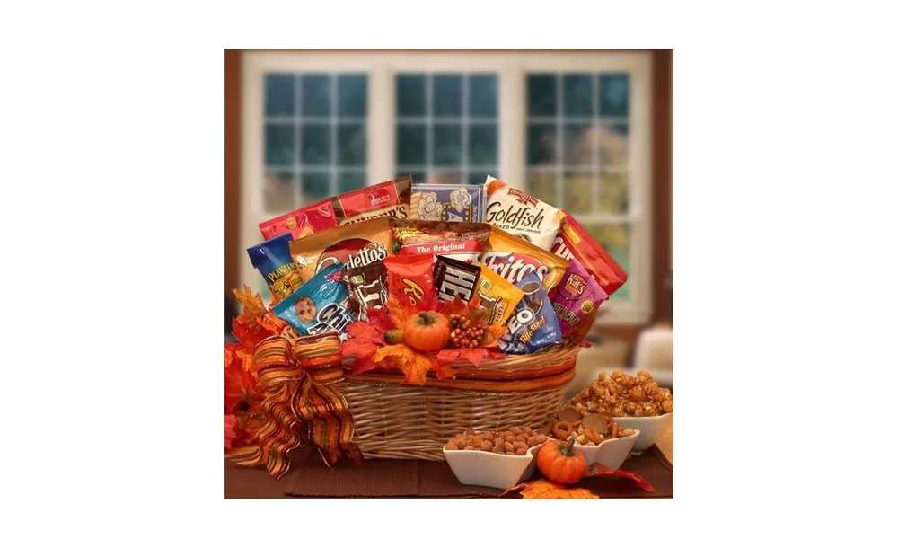 Gbds A Fall Snack Attack Gift Basket- Thanksgiving gift basket - Fall gift basket