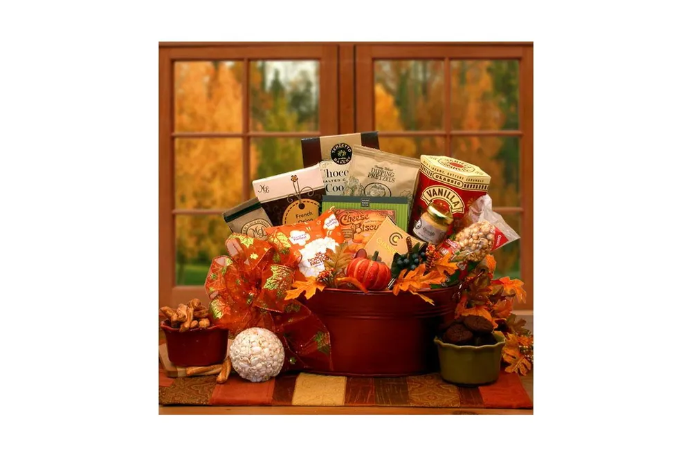 Gbds The Tastes of Fall Gourmet Gift Basket- Thanksgiving gift basket - Fall gift basket