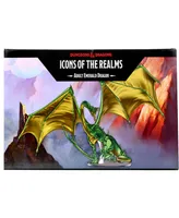 WizKids Games Dungeons Dragons Icons of the Realms Adult Emerald Dragon Premium Figure