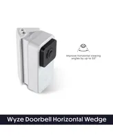 Wasserstein Horizontal Adjustable Angle Mount and Wall Plate Compatible with Wyze Video Doorbell - 35° to 55° Adjustment