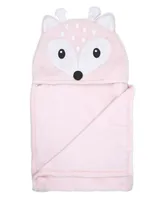 3 Stories Trading Baby Girls Plush Deer Hooded Blanket