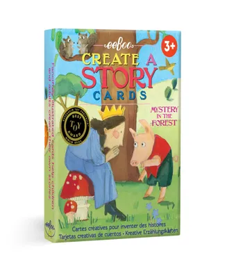 Eeboo Mystery in the Forest Create a Story Pre-Literacy Cards Set, 36 Piece