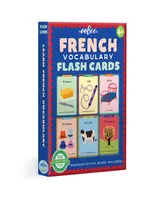 Eeboo French Vocabulary Flash Cards Set, 56 Piece