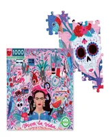 Eeboo Piece and Love Viva La Vida Frida Kahlo 1000 Piece Square Adult Jigsaw Puzzle