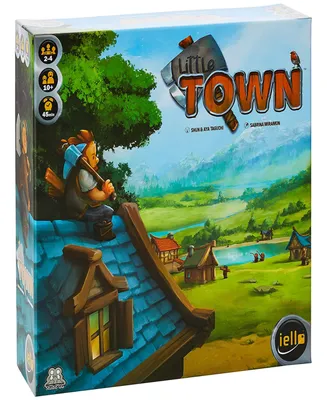 Iello Little Town Strategy Worker Placement Game Kids Family