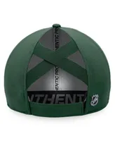 Women's Fanatics Green Minnesota Wild Authentic Pro Road Structured Adjustable Hat