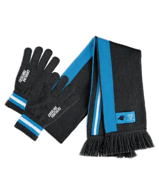 Women's Wear by Erin Andrews Carolina Panthers Scarf and Glove Set