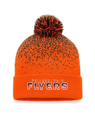 Men's Fanatics Orange Philadelphia Flyers Iconic Gradient Cuffed Knit Hat with Pom