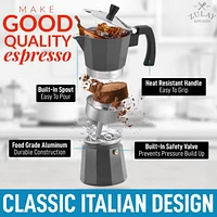 Classic Stovetop Italian Style Espresso Maker