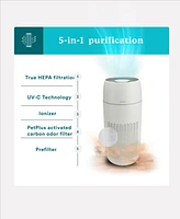 Homedics TotalClean PetPlus 5-in-1 Tower Air Purifier with Uv-c Light for Large Rooms