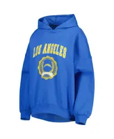 Women's Tommy Hilfiger Powder Blue Los Angeles Chargers Becca Drop Shoulder Pullover Hoodie