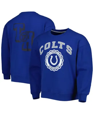 Men's Tommy Hilfiger Royal Indianapolis Colts Ronald Crew Sweatshirt