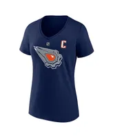 Women's Fanatics Connor McDavid Navy Edmonton Oilers Special Edition 2.0 Name and Number V-Neck T-shirt