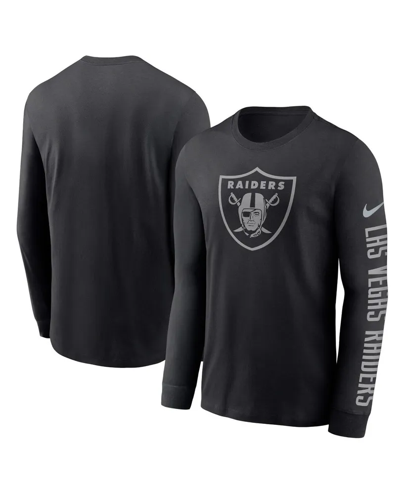 Men's Nike Black Las Vegas Raiders Rflctv Name and Logo T-shirt