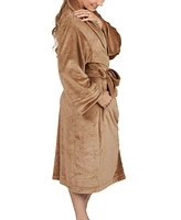 Pure Fiber Women's Velvety Soft Velour Bathrobe