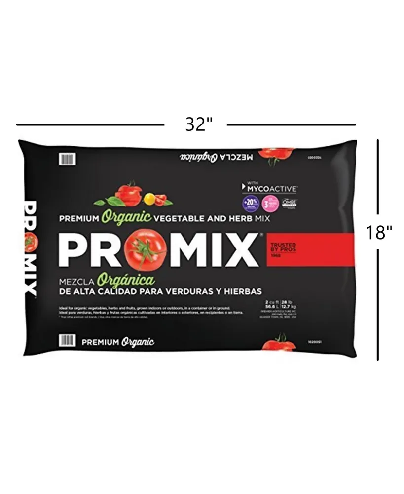 Premier Horticulture Inc Pro-mix Organic Vegetable and Herb Mix, 2CF