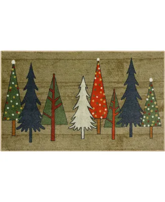 Mohawk Prismatic Wooden Holiday Trees 2'6" x 4'2" Area Rug