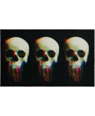 Mohawk Prismatic Digital Skulls 2'6" x 4'2" Area Rug
