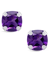 Macy's Gemstone Stud Earrings 10k White Gold