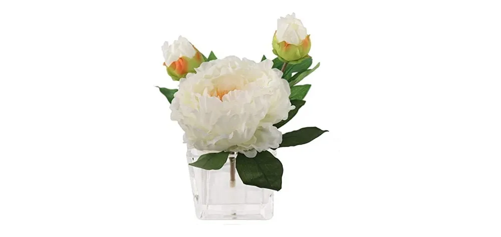 Gorgeous Peony Silk Flower Arrangement: Sophisticated Decor