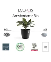 Ecopots Amsterdam Modern Round Indoor and Outdoor Planter