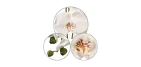 Elegant 33.5" White Orchids: 2 Pack Lifelike Artificial