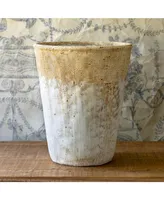 Distressed Concrete Tall Planter