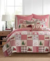 Levtex Home for Christmas Festive Plaid 2-Pc. Sham Set, European