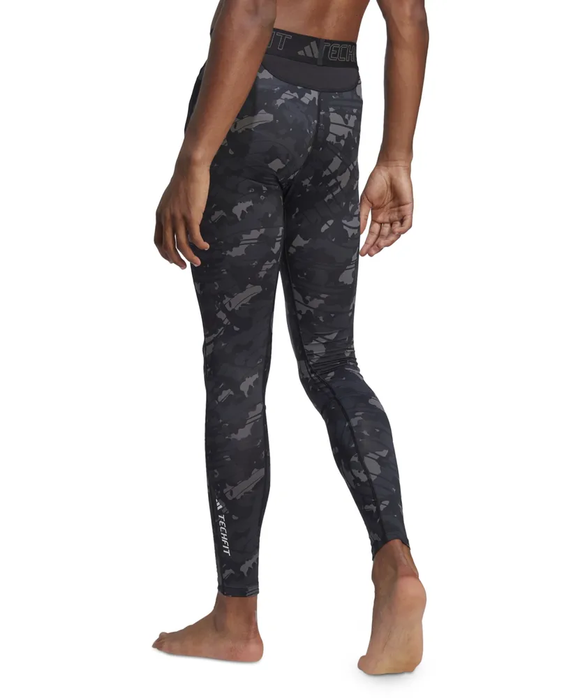 adidas Techfit Allover Print High-Stretch Training Tights