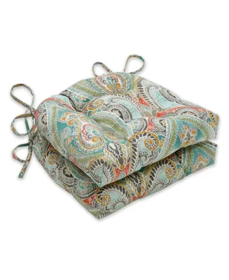 Closeout! Pretty Witty Reef Reversible Chair Pad, Set of 2