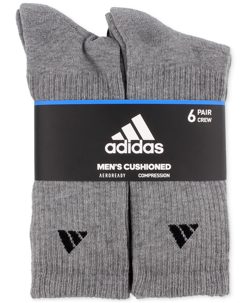 adidas Men's 6-pk.Athletic Cushioned Crew Socks