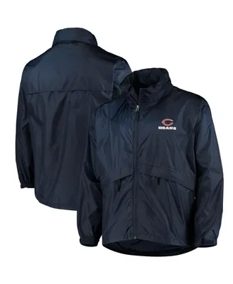 Men's Dunbrooke Navy Chicago Bears Circle Sportsman Water-Resistant Packable Full-Zip Jacket