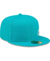 Men's New Era Aqua Miami Dolphins Flawless 59FIFTY Fitted Hat