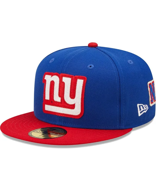 New Era Men's Royal, Red New York Giants Super Bowl XLII Letterman 59FIFTY  Fitted Hat