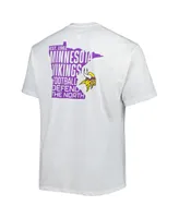 Men's Fanatics White Minnesota Vikings Big and Tall Hometown Collection Hot Shot T-shirt