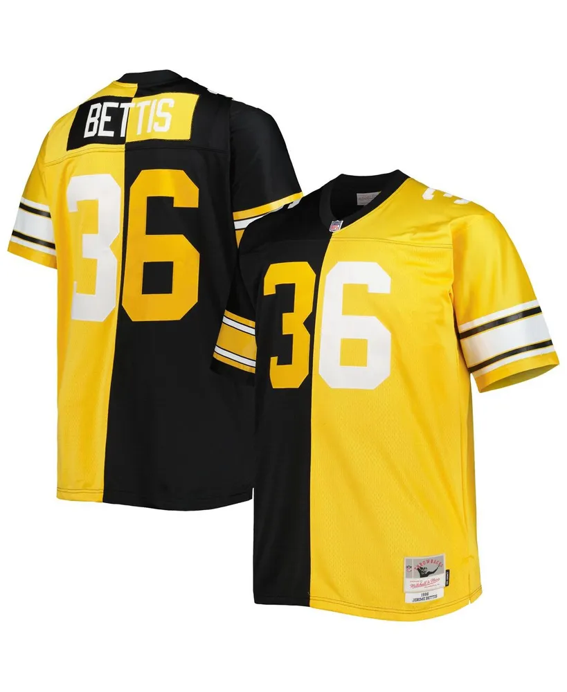 Troy Polamalu Pittsburgh Steelers Mitchell & Ness Youth Split Legacy Jersey  - Black/Gold