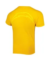 Men's '47 Brand Gold Los Angeles Chargers Fast Track Tonal Highlight T-shirt