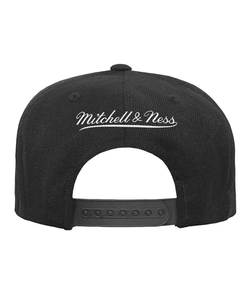 Big Boys Mitchell & Ness Black Pittsburgh Steelers Gridiron Classics Ground Snapback Hat